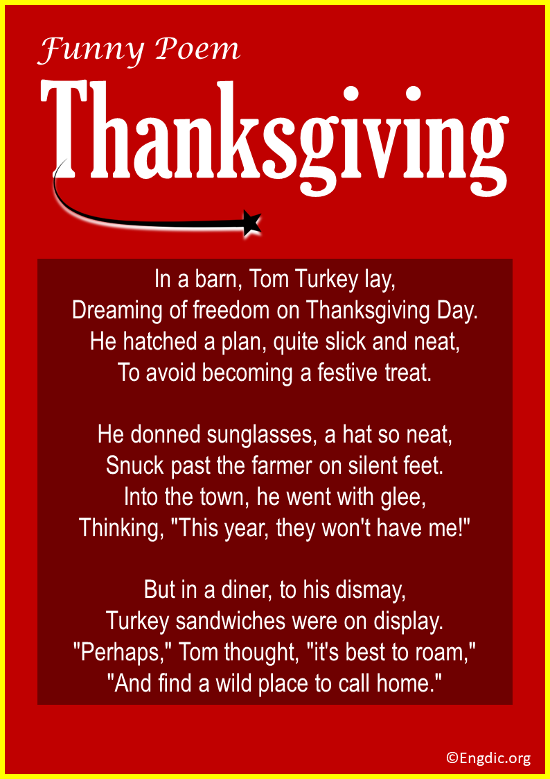 10 most funny poems about thanksgiving - engdic